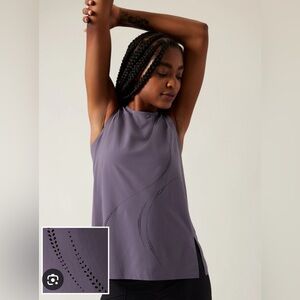 Athleta Zephyr Laser Cut Tank_ Dusk Violet